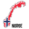 Norway, Scandinavia, flag, outline