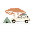 retro camping