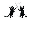 Fechten Katzen Fechter