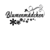 Blumenmädchen schwarze Blumen