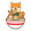 Katze Ramen Hund Shiba Inu Japanisch Kawaii Niedlicher Anime
