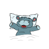 let me sleep hippo