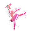 ballerina,bird,graffiti,painting,dancer,pink