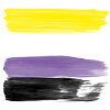 Non-Binary Pride Strokes