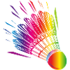 farverig badminton badminton tegning