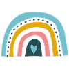 Rainbow with heart