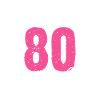 80 Years Old Birthday Lady