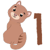 Brown Cat - 1st Birthday