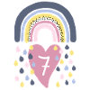 Rainbow 7th Birthday Child