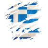 Grèce - Drapeau national, rayures, fissures