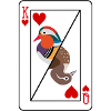 Mandarin Duck Playing Card