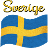 The flag of Sweden Sverige
