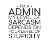 "Admin Sarcasm | Admin"