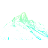 Mountain Course Silhouette