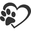 Paw heart