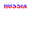 Russia Lettering Flag