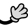 Waving Comic Hand
