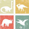 four dinosaurs