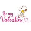 Peanuts Snoopy e Woodstock Be My Valentine