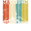 Retro Mannheim Skyline