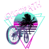 Retro Cycopath Fahrrad Synthwave