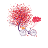 Romantique Saint-Valentin Tree Hearts
