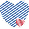 Double Heart - Design textile gift idea