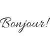 Text Design Bonjour