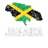 Fier drapeau jamaïcain jamaïcain