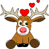 Reindeer Valentine's Day