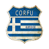 Korfu Grecja Herb Flagi Design