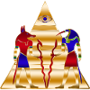 Pyramide antique des dieux égyptiens