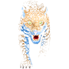 Ganzer realistischer Leopard