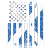 Half Scots Half American USA Scotland Flag