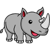 Rhino Comic Animal