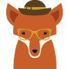 hipster fox
