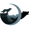 Loup au clair de lune