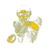 Yellow Blue Football Star Index Finger