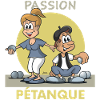 Cartoon Couple Passion Pétanque