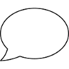 Speech bubble empty