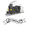 Dampf Zug Steampunk