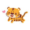Cute Prancing Tiger