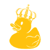 Gummiente Geschenk Queen King Krone