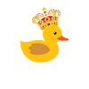 Gummiente Geschenk King