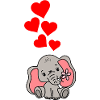 Elefant Herz Liebe