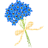 delicate forget-me-not bouquets