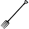 Silhouette Mistgabel Heugabel