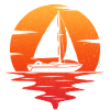 retro sailing sailboat