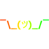 shruggie Rainbow red-green