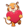 Tiger with heart